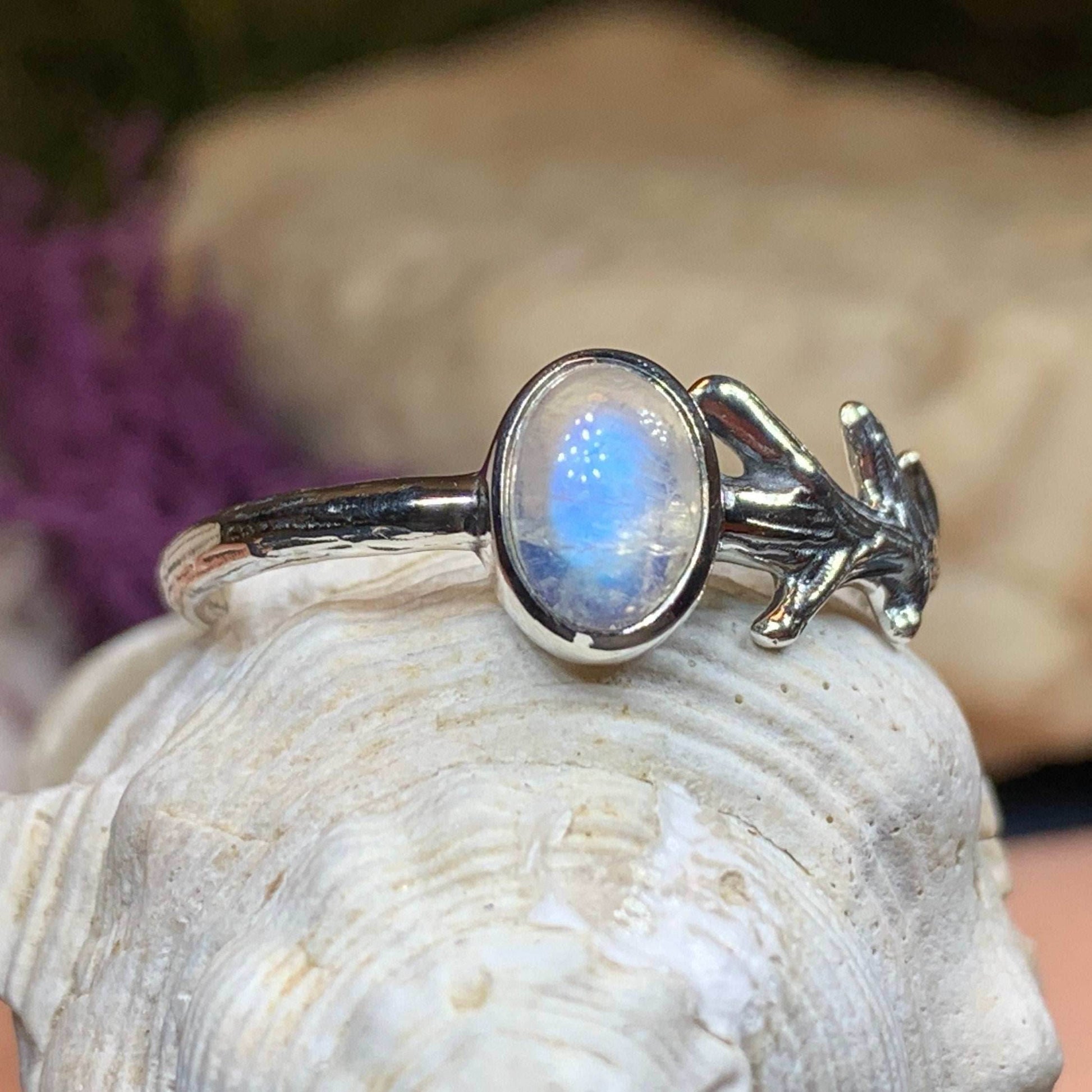 Ancient Forest Moonstone Ring - 5