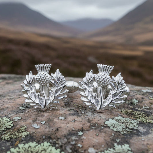 Alba Thistle Cuff Links