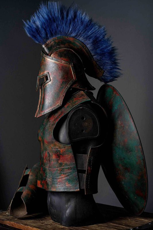 Spartan helmet (Gladiator) - S / Red hair