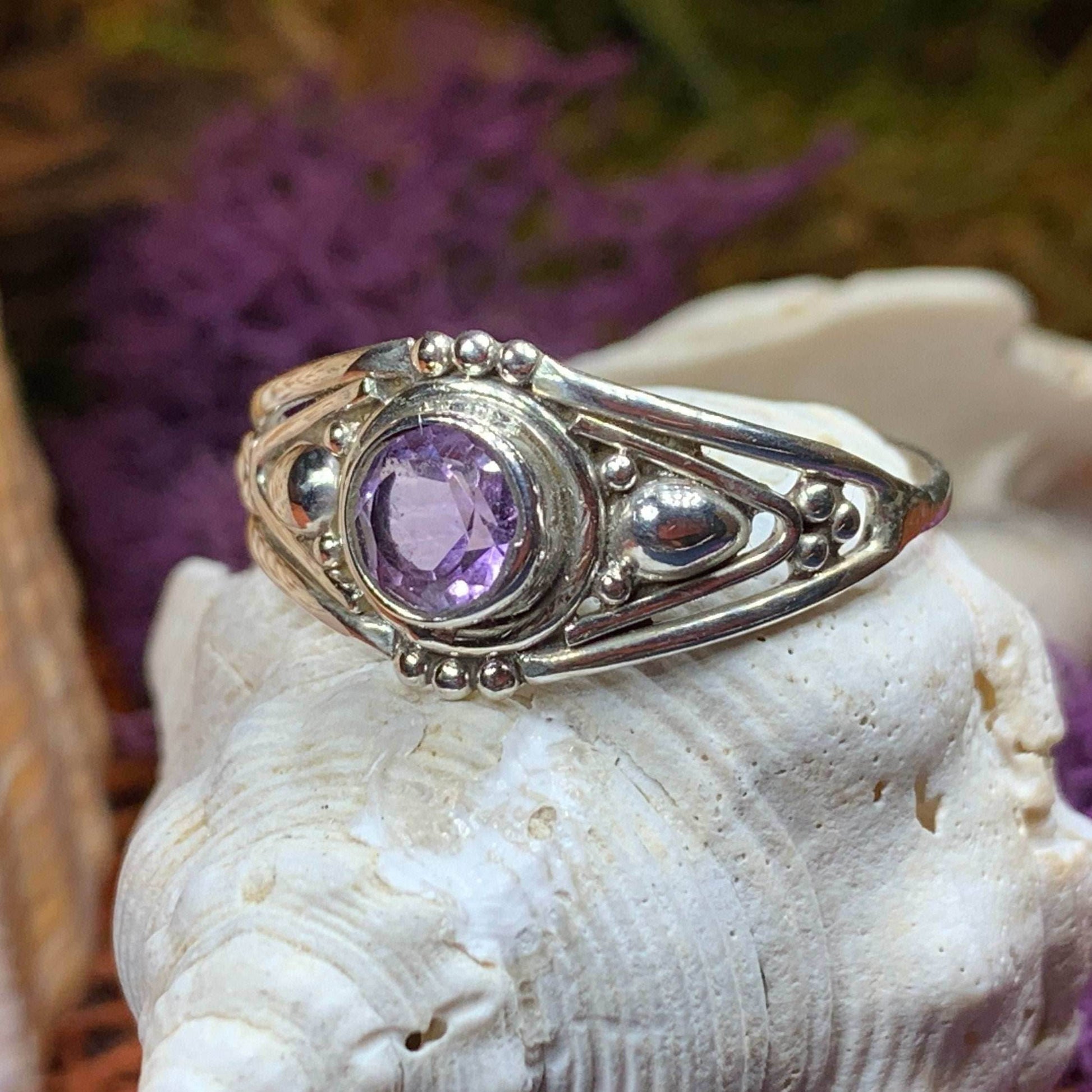 Klarina Celtic Ring - 7 / Amethyst