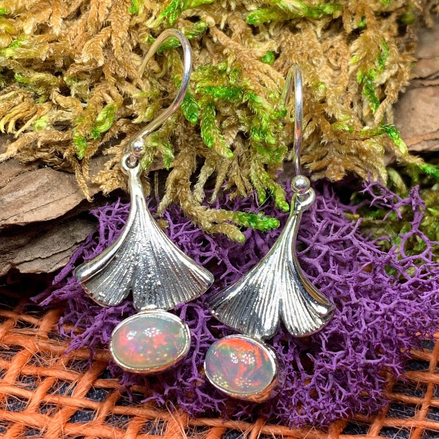 Gingko Opal Earrings - 