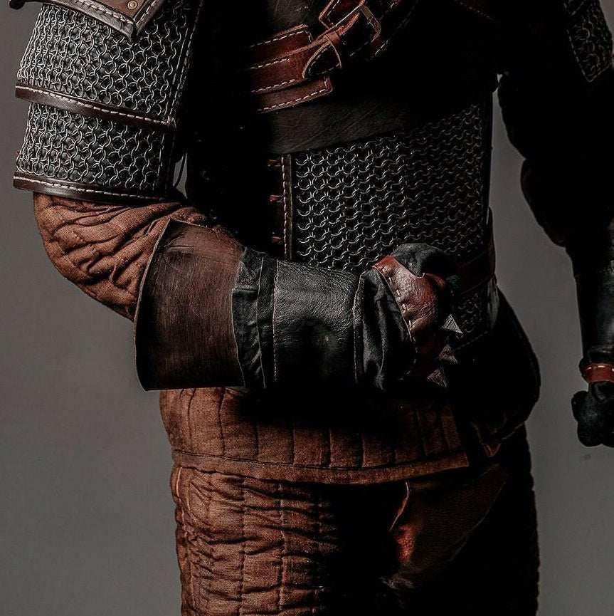 Witcher leather gloves - one right-hand glove / Brown (as on photo)
