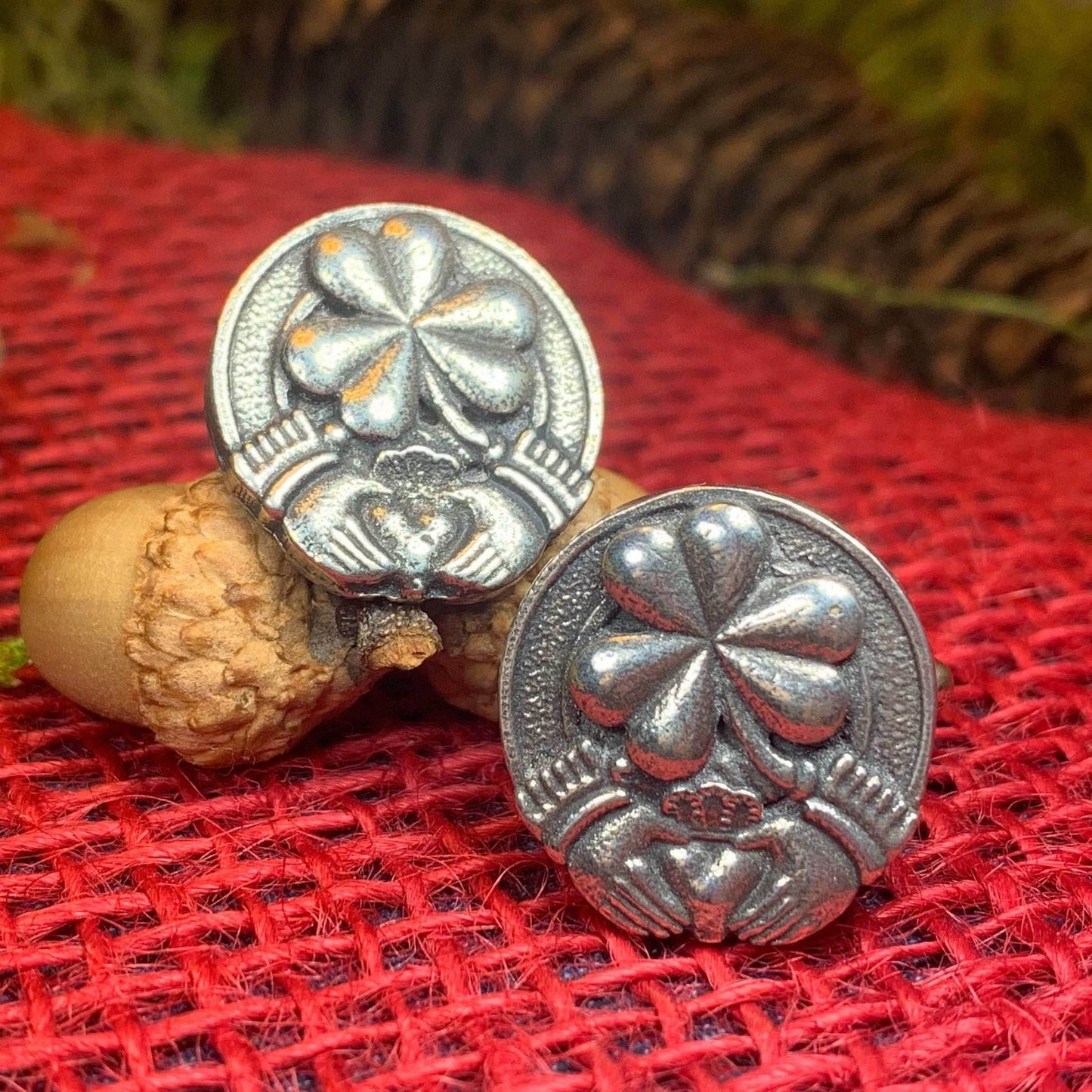Irish Shamrock Cuff Links - 