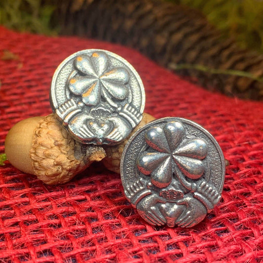 Irish Shamrock Cuff Links - 