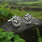 Irish Shamrock Cuff Links