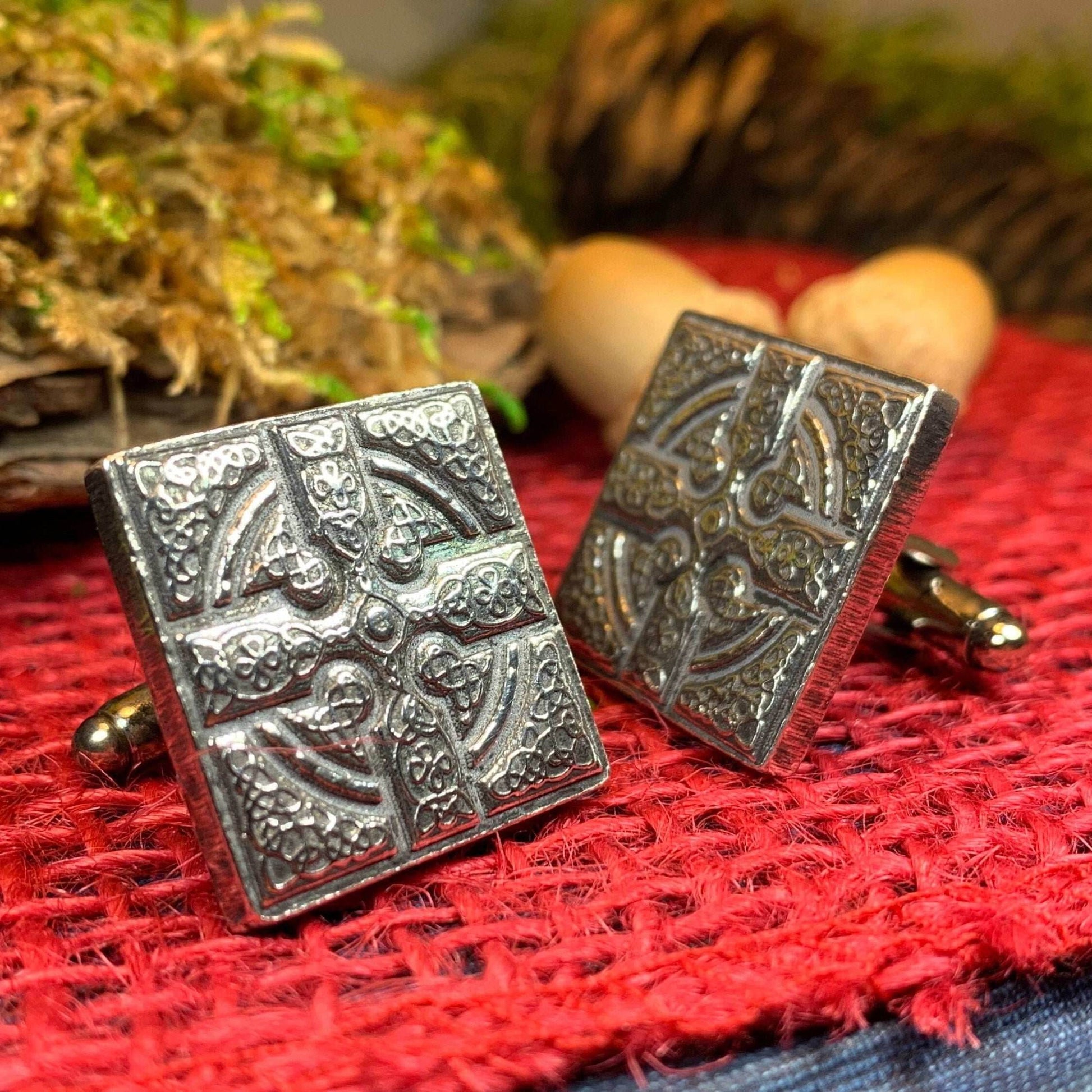 Celtic Cross Cuff Links - 