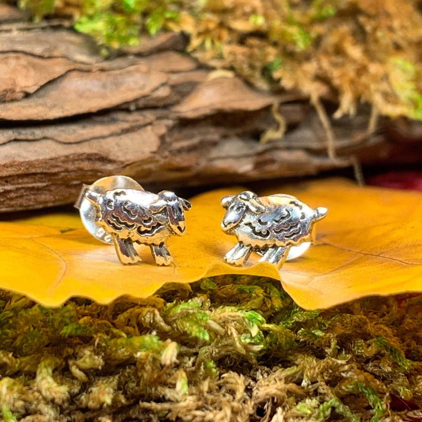 Irish Sheep Post Earrings - 