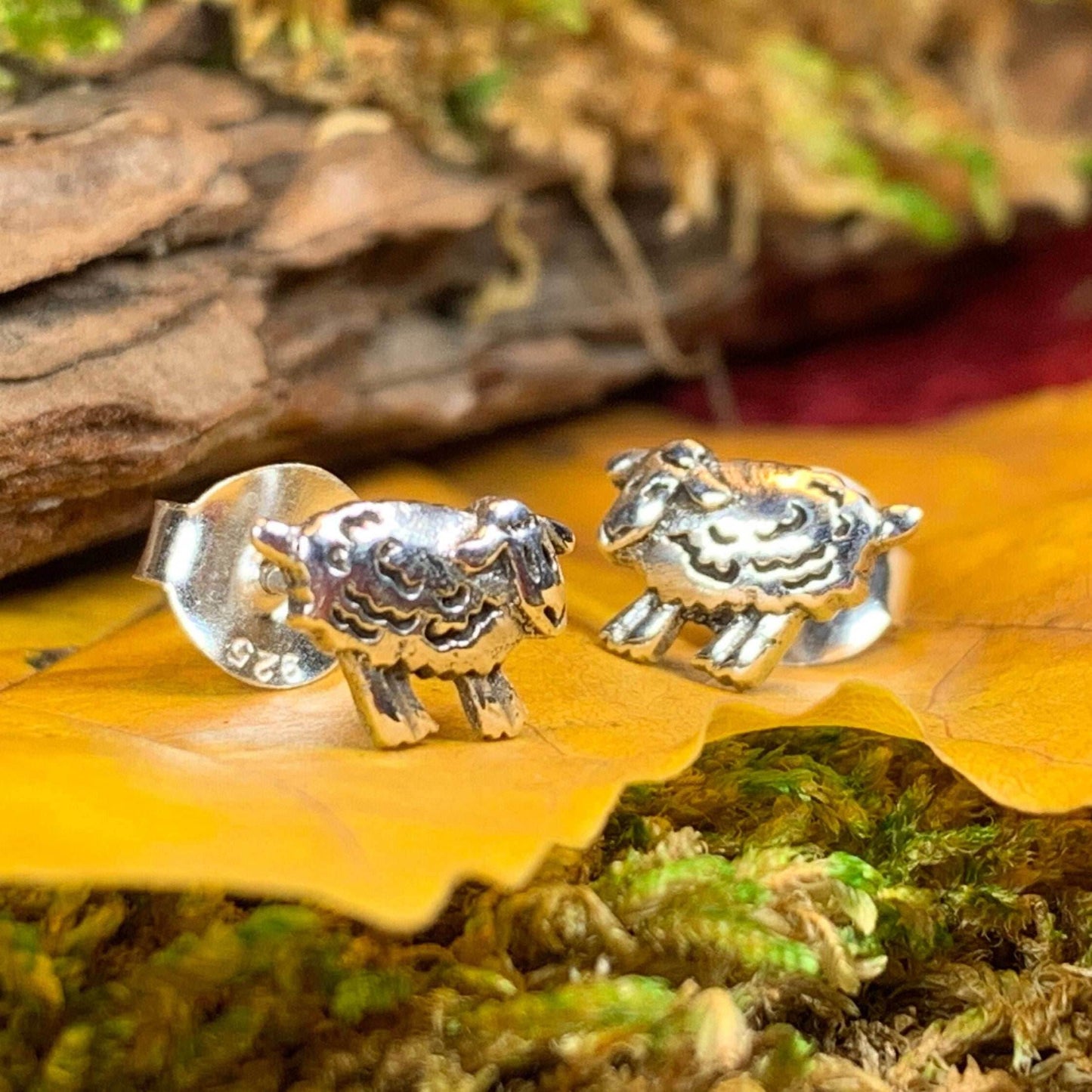 Irish Sheep Post Earrings - 