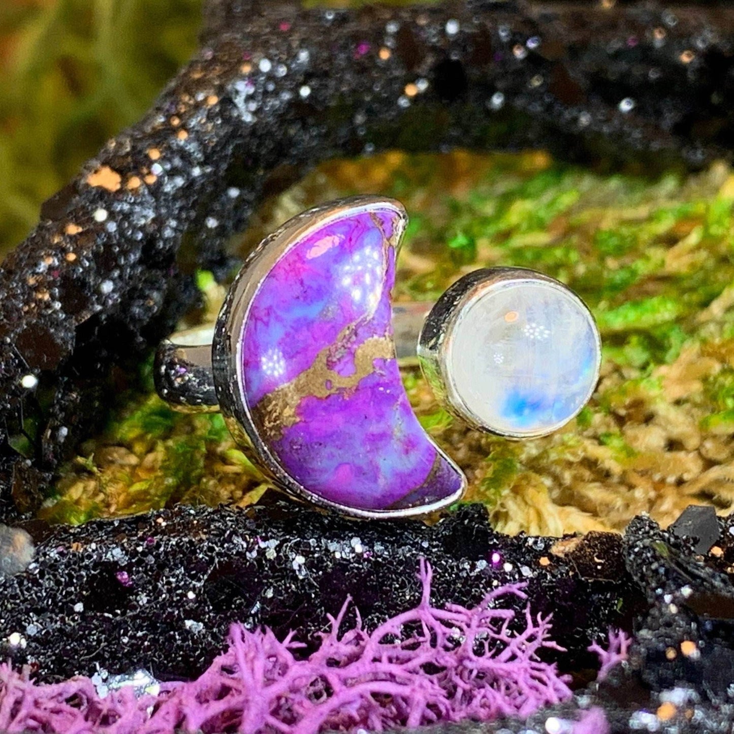 Khoeli Crescent Moon Ring - 7