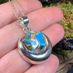 Dreamweaver Moon & Star Necklace - 18 / Blue
