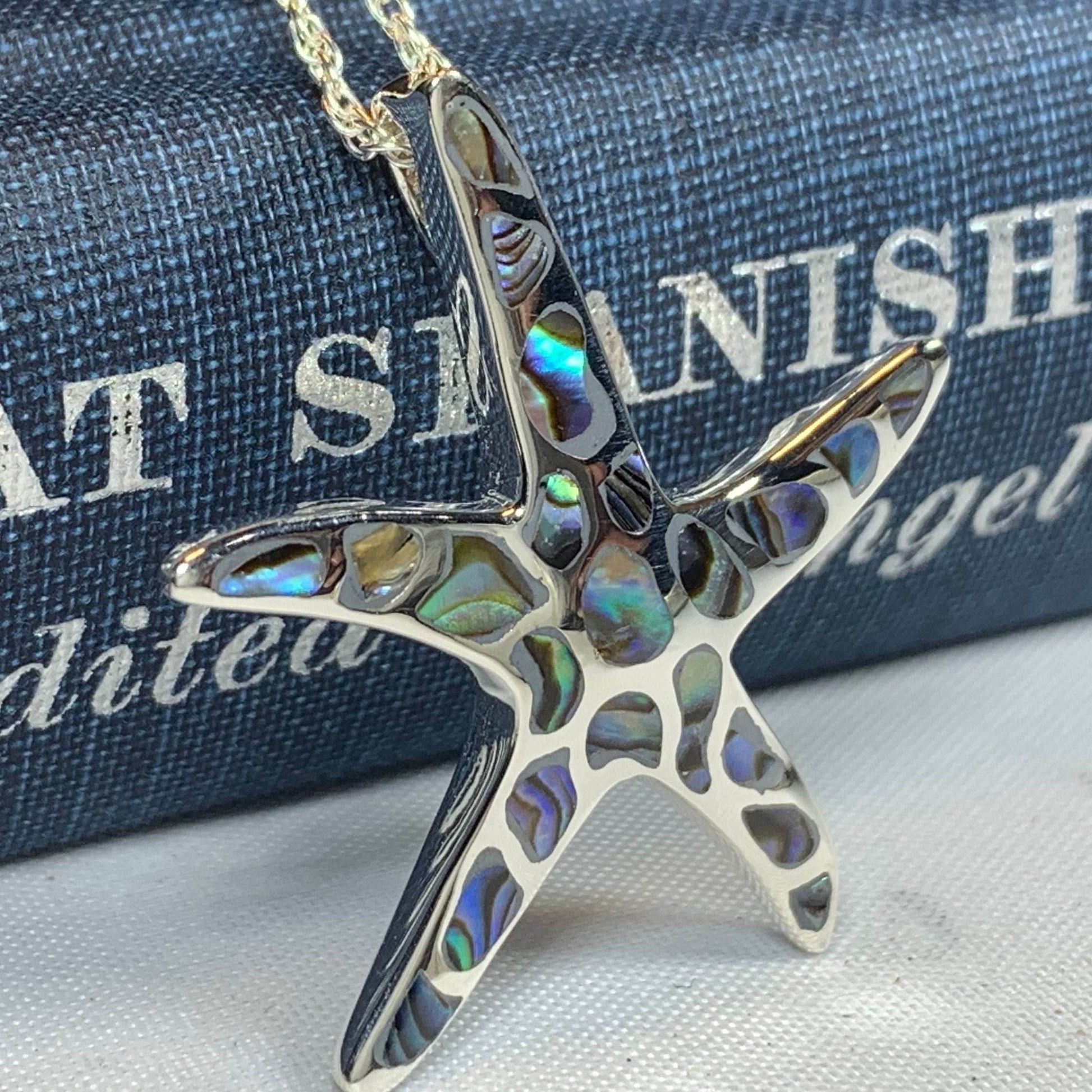 Seastar Starfish Necklace - 18 / Abalone