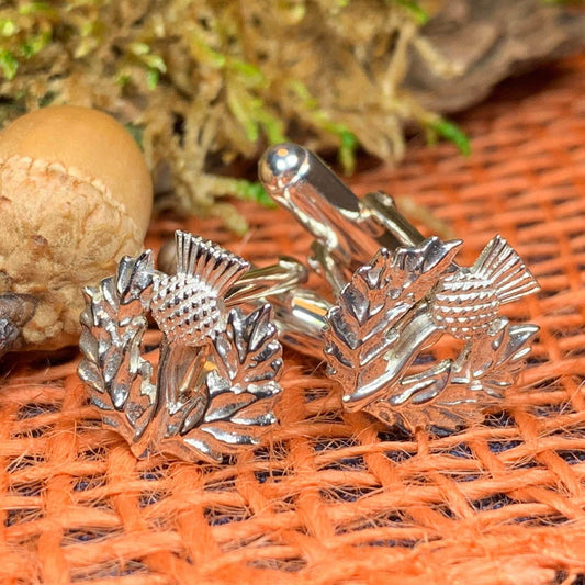Alba Thistle Cuff Links - 