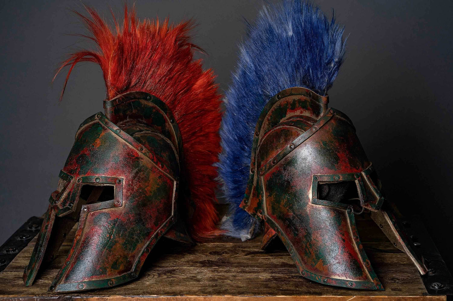 Spartan helmet (Gladiator) - S / Red hair