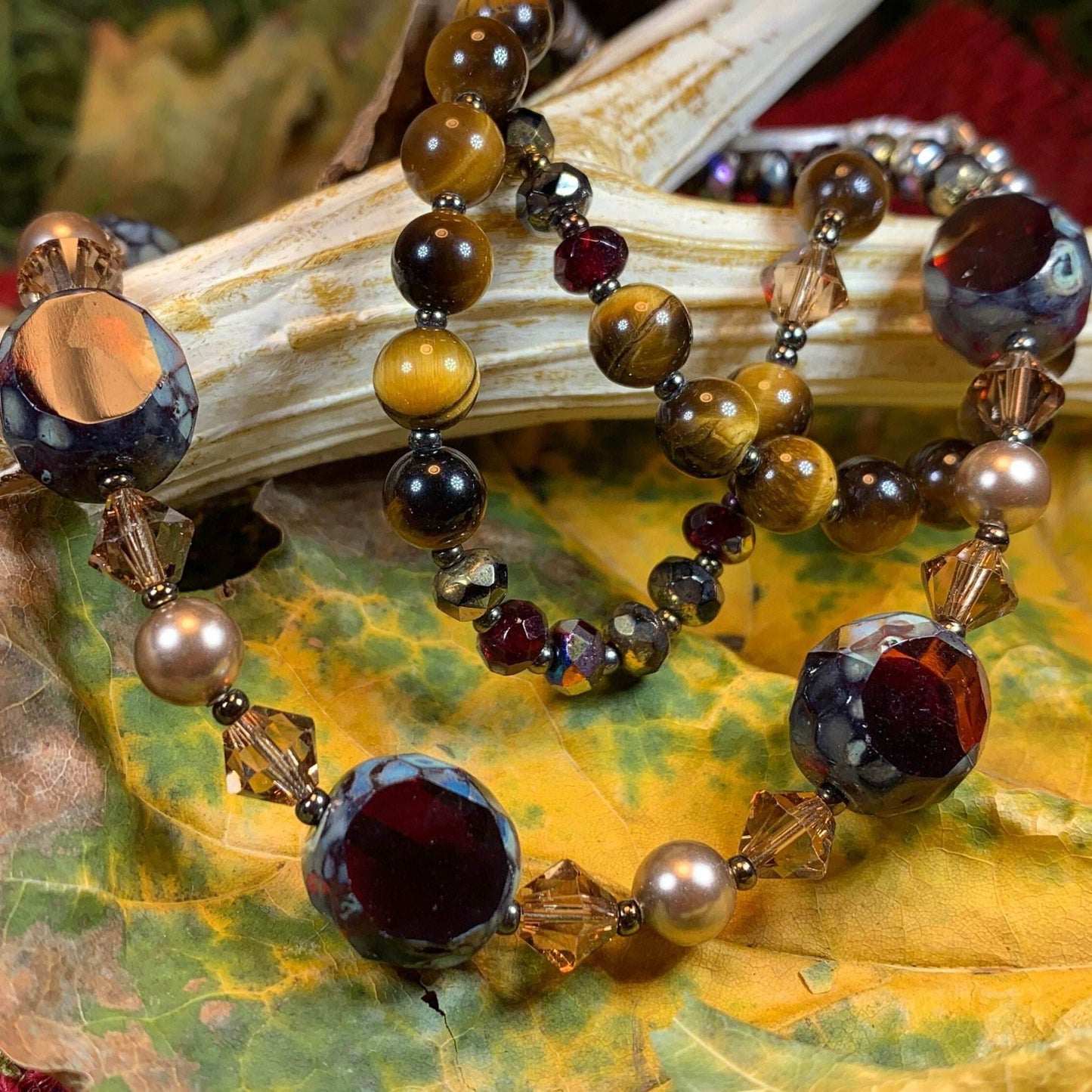 Highland Sunset Tiger's Eye Necklace - 