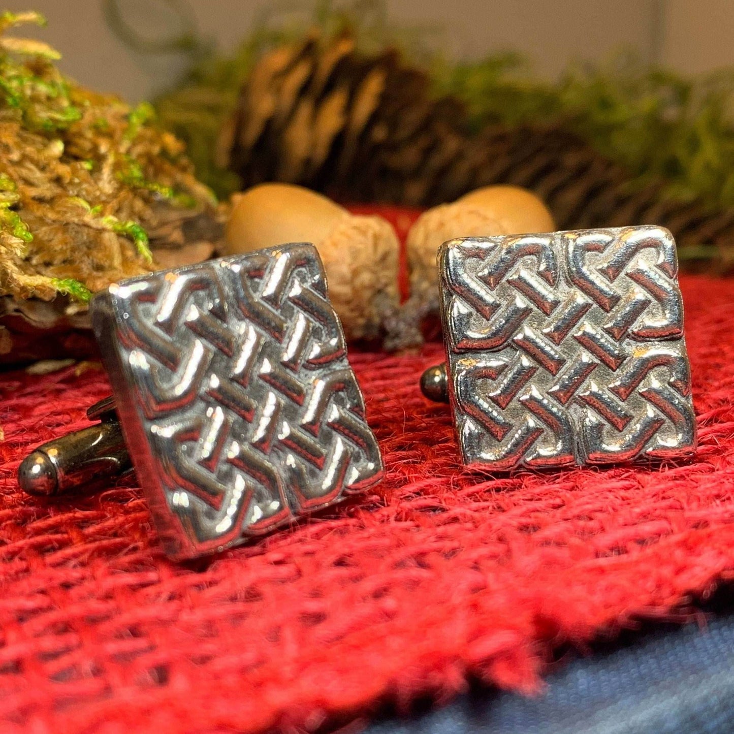 Stewart Celtic Knot Cuff Links - 