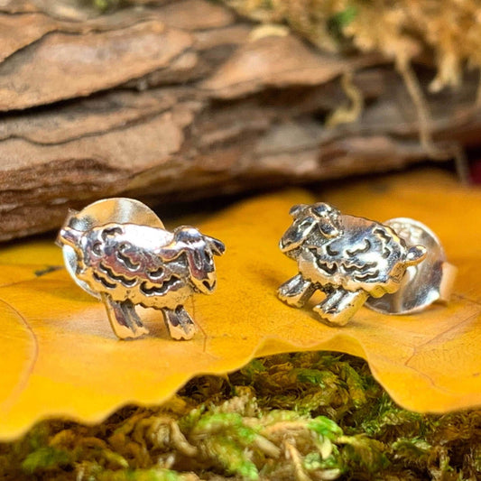 Irish Sheep Post Earrings - 
