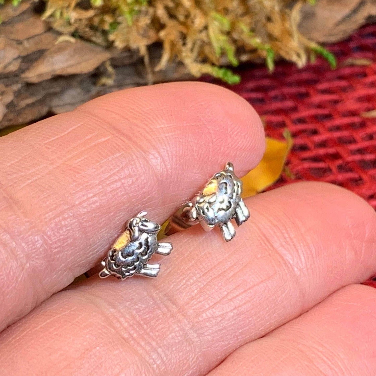 Irish Sheep Post Earrings - 