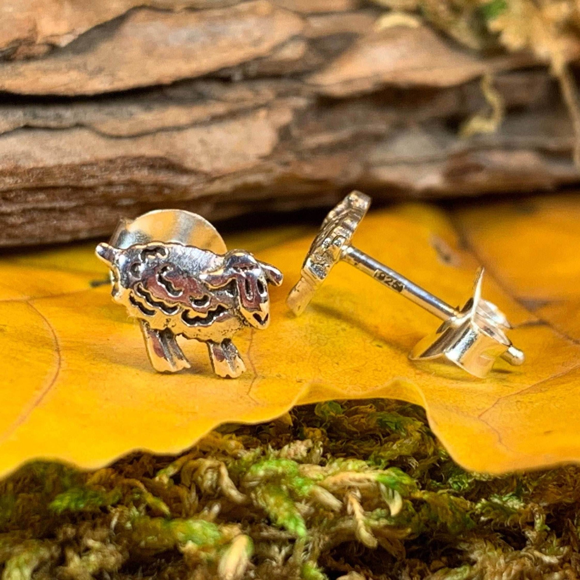 Irish Sheep Post Earrings - 