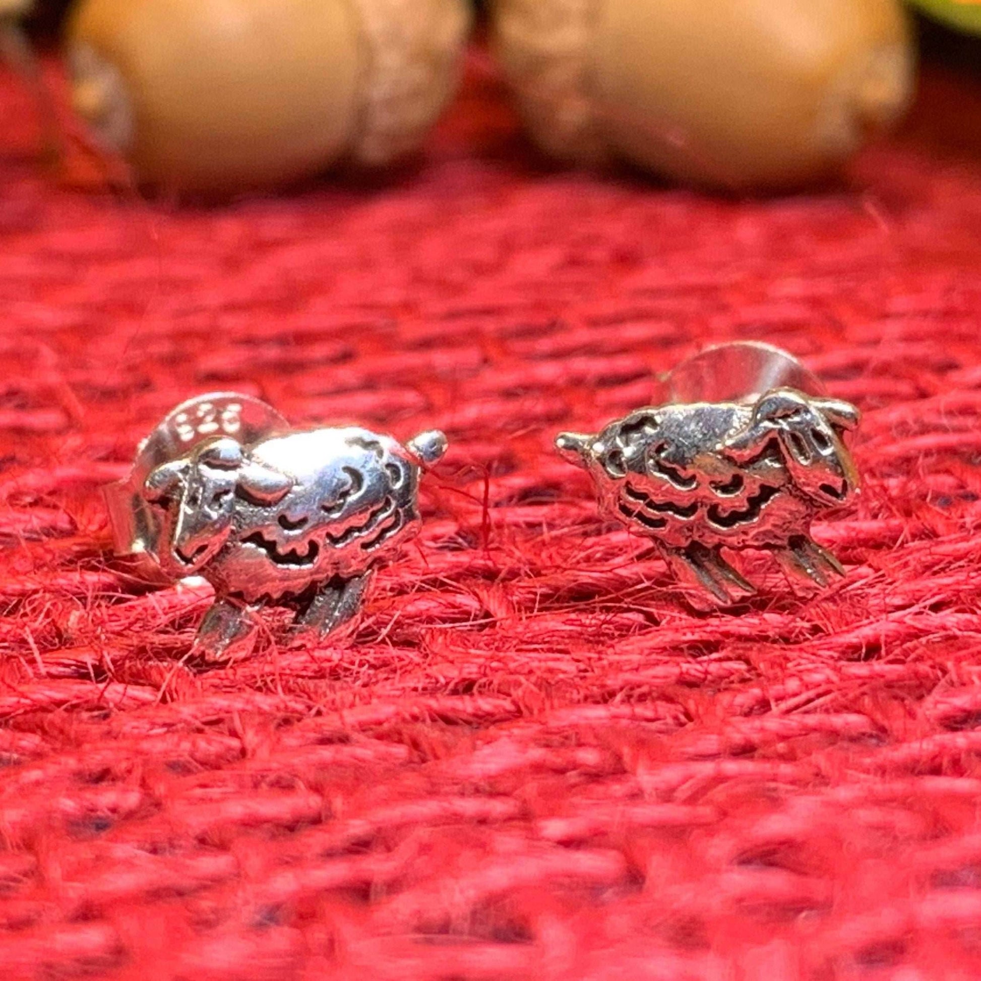 Irish Sheep Post Earrings - 