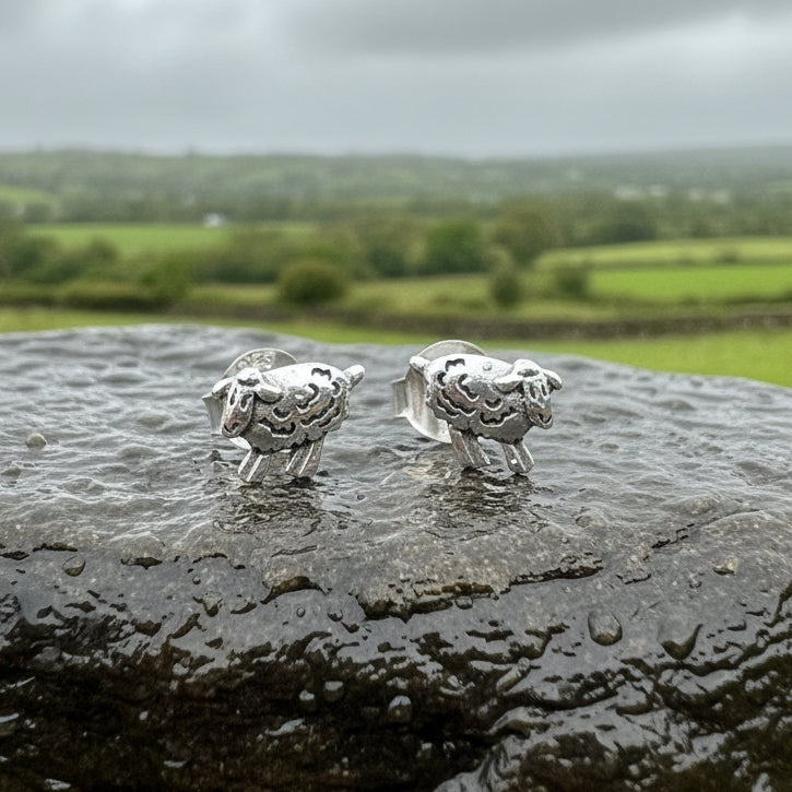 Irish Sheep Post Earrings