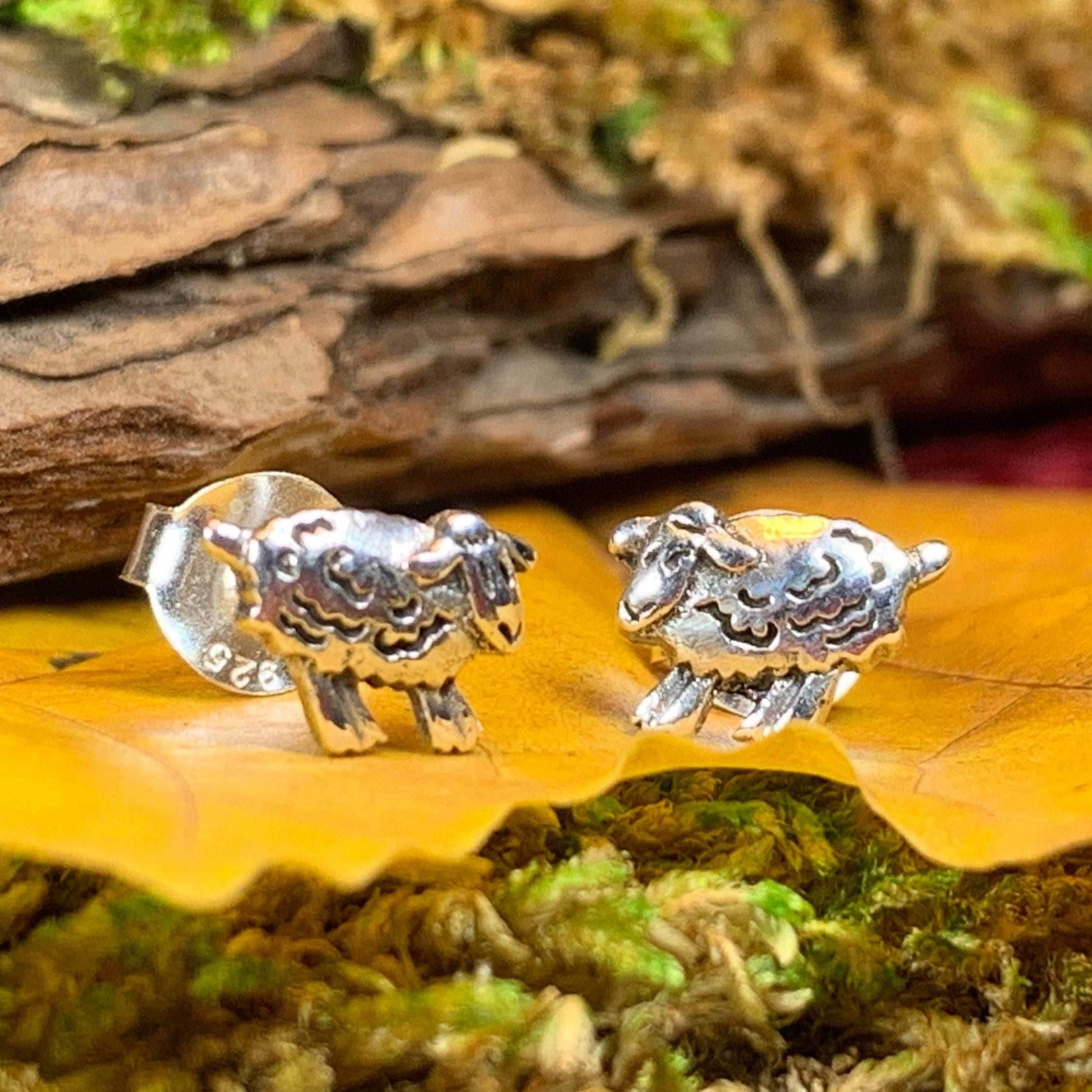 Irish Sheep Post Earrings - 