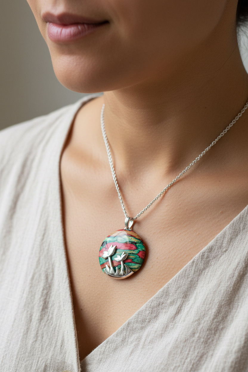 Heathergems Celtic Flower Necklace