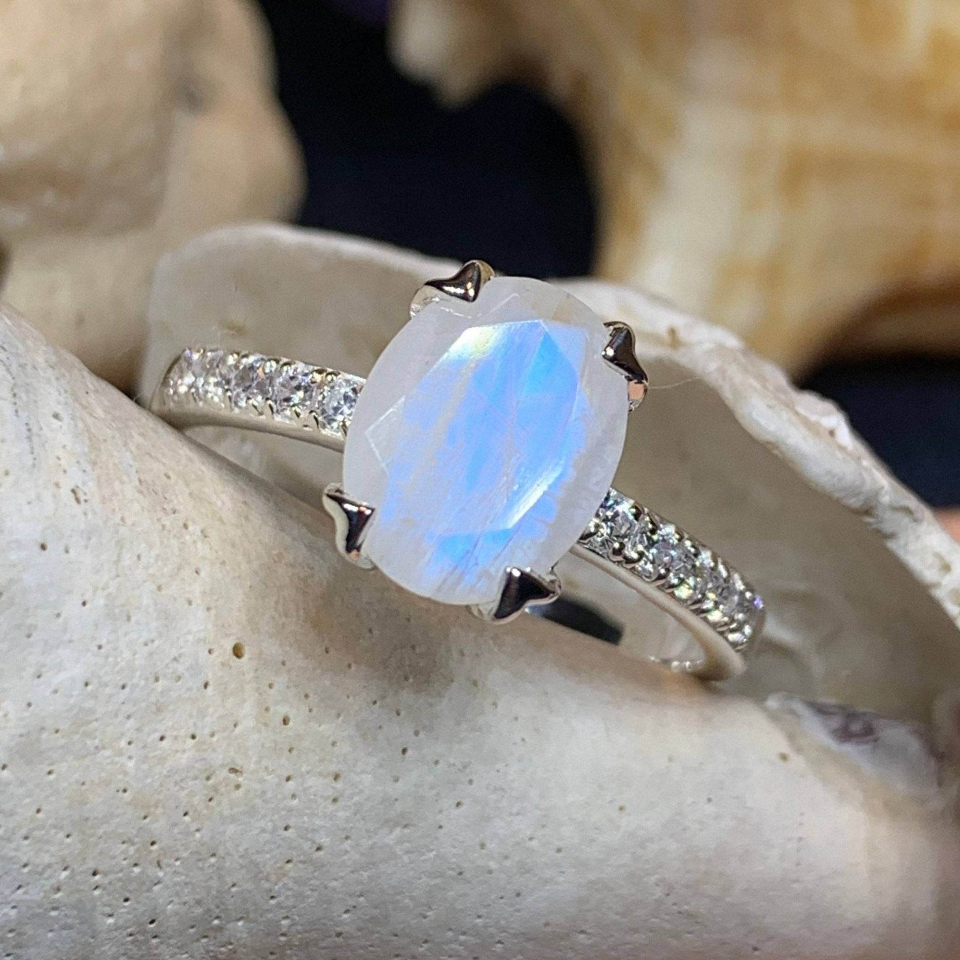 Emiliana Moonstone Promise Ring - 5