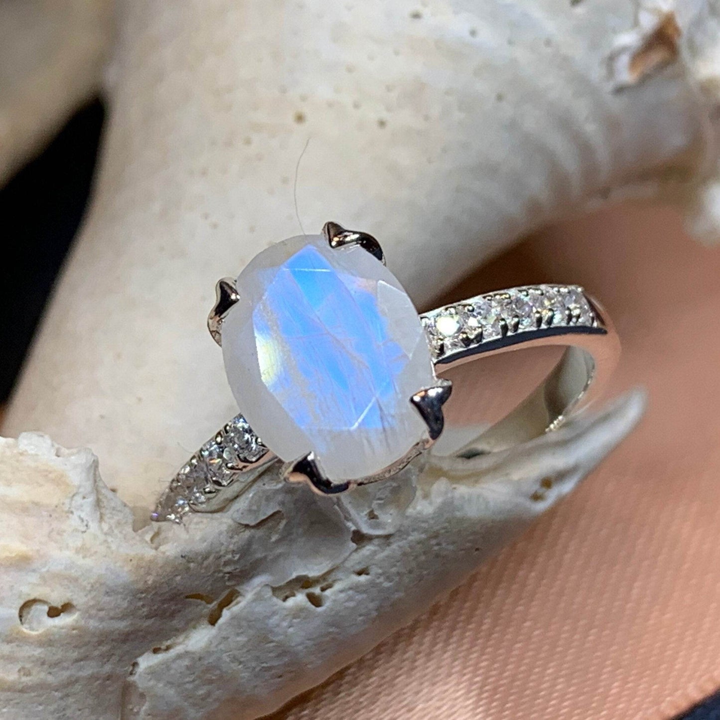 Emiliana Moonstone Promise Ring - 5