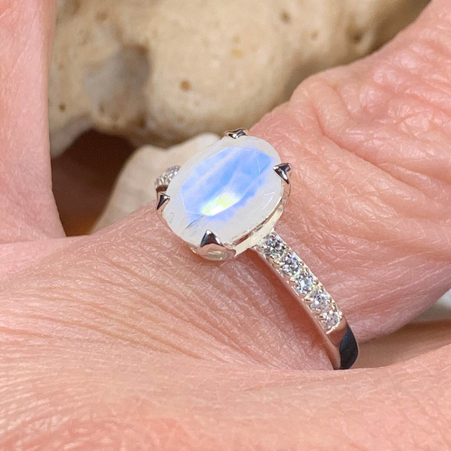 Emiliana Moonstone Promise Ring - 5
