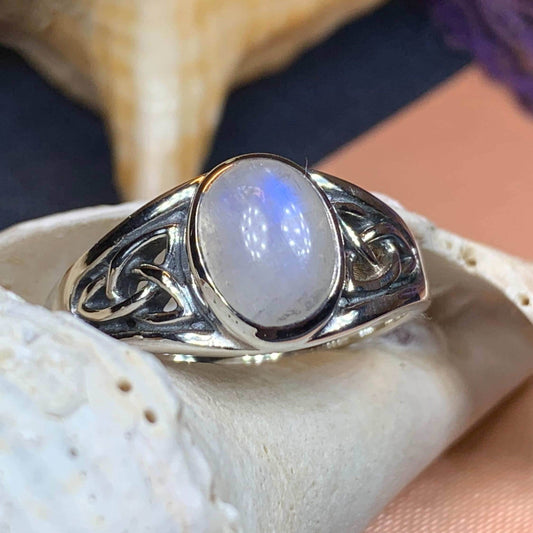 Daviana Moonstone Signet Ring - 5