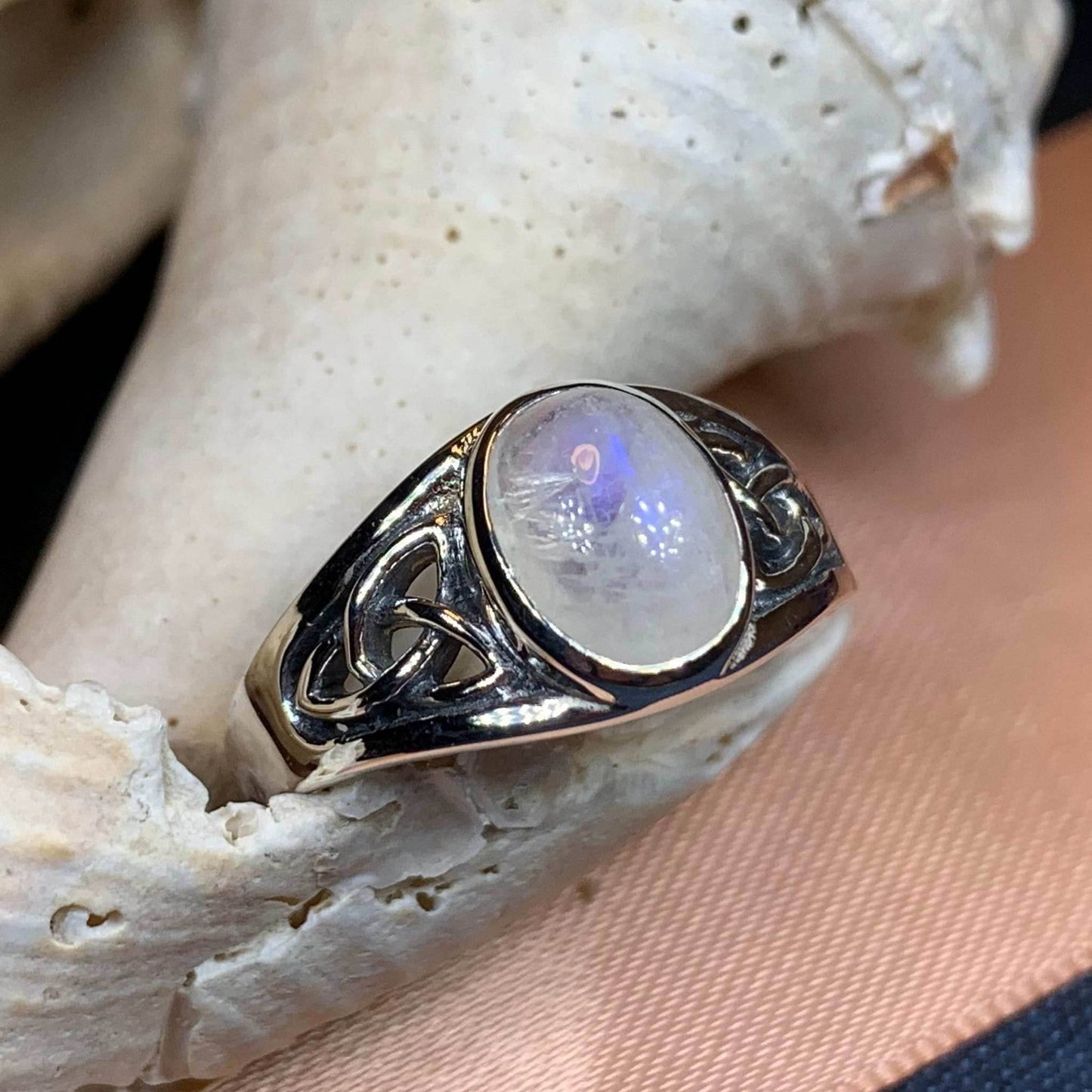Daviana Moonstone Signet Ring - 5