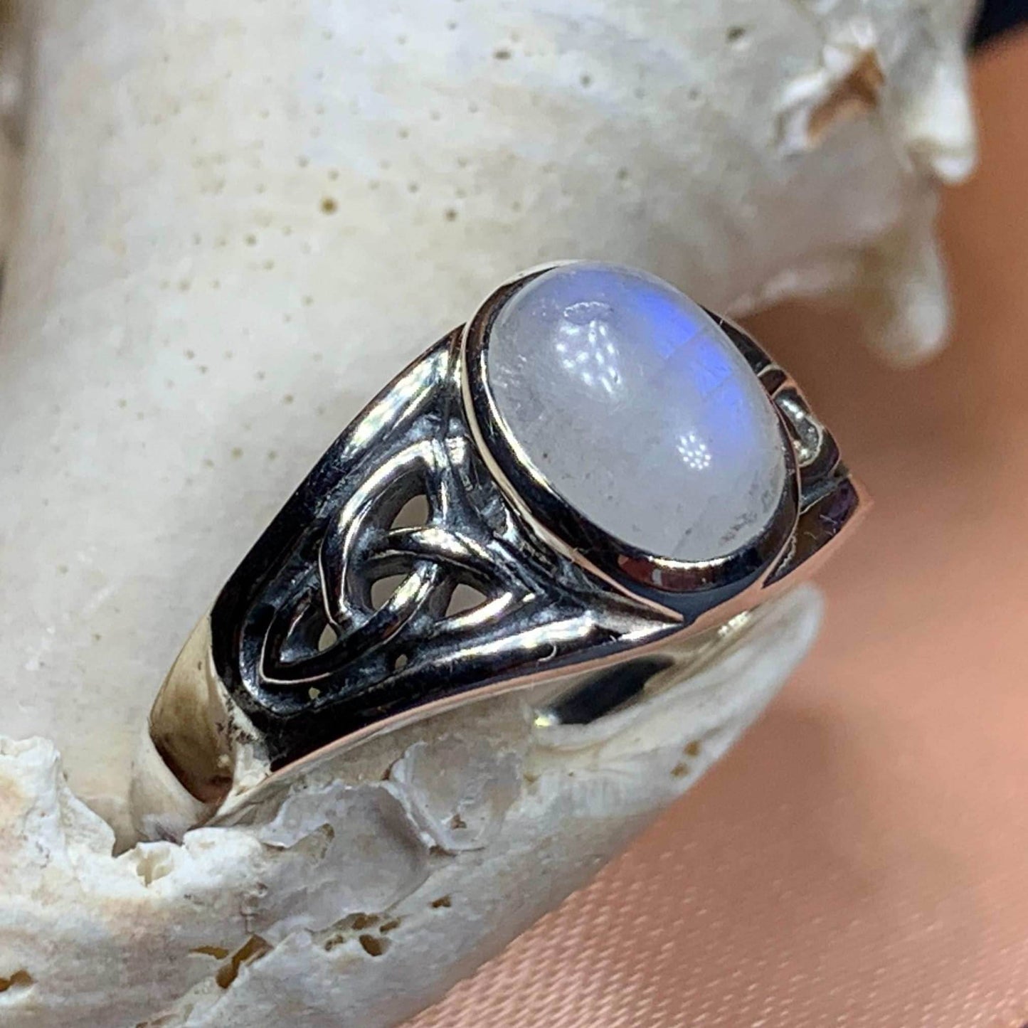 Daviana Moonstone Signet Ring - 5