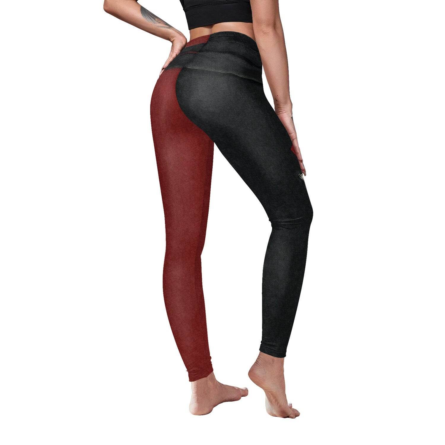 Harley Q Leggings | Yoga Pants | Cosplay Stretchy - Small