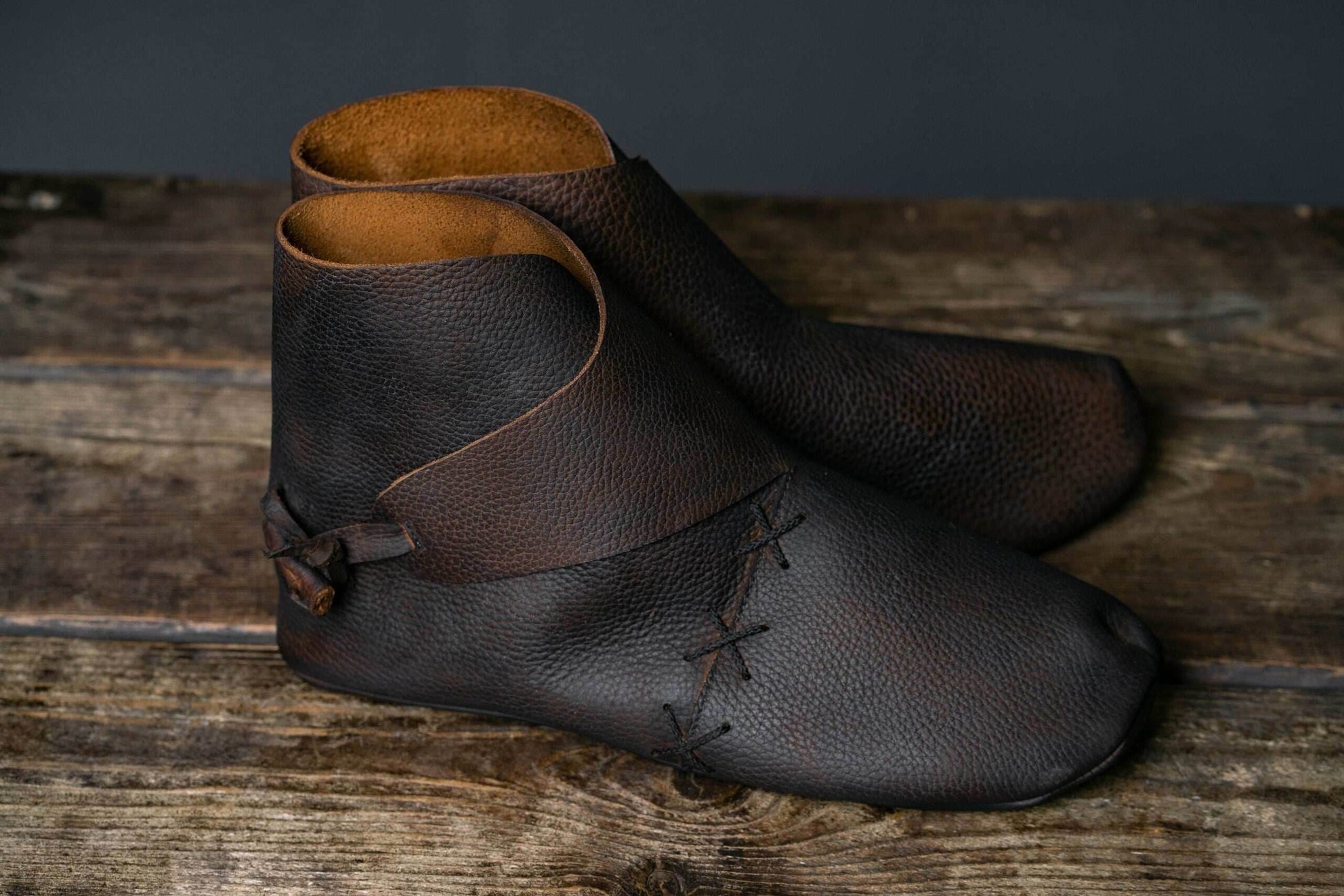 Viking shoes(historical combat boots) - Dark brown / 5