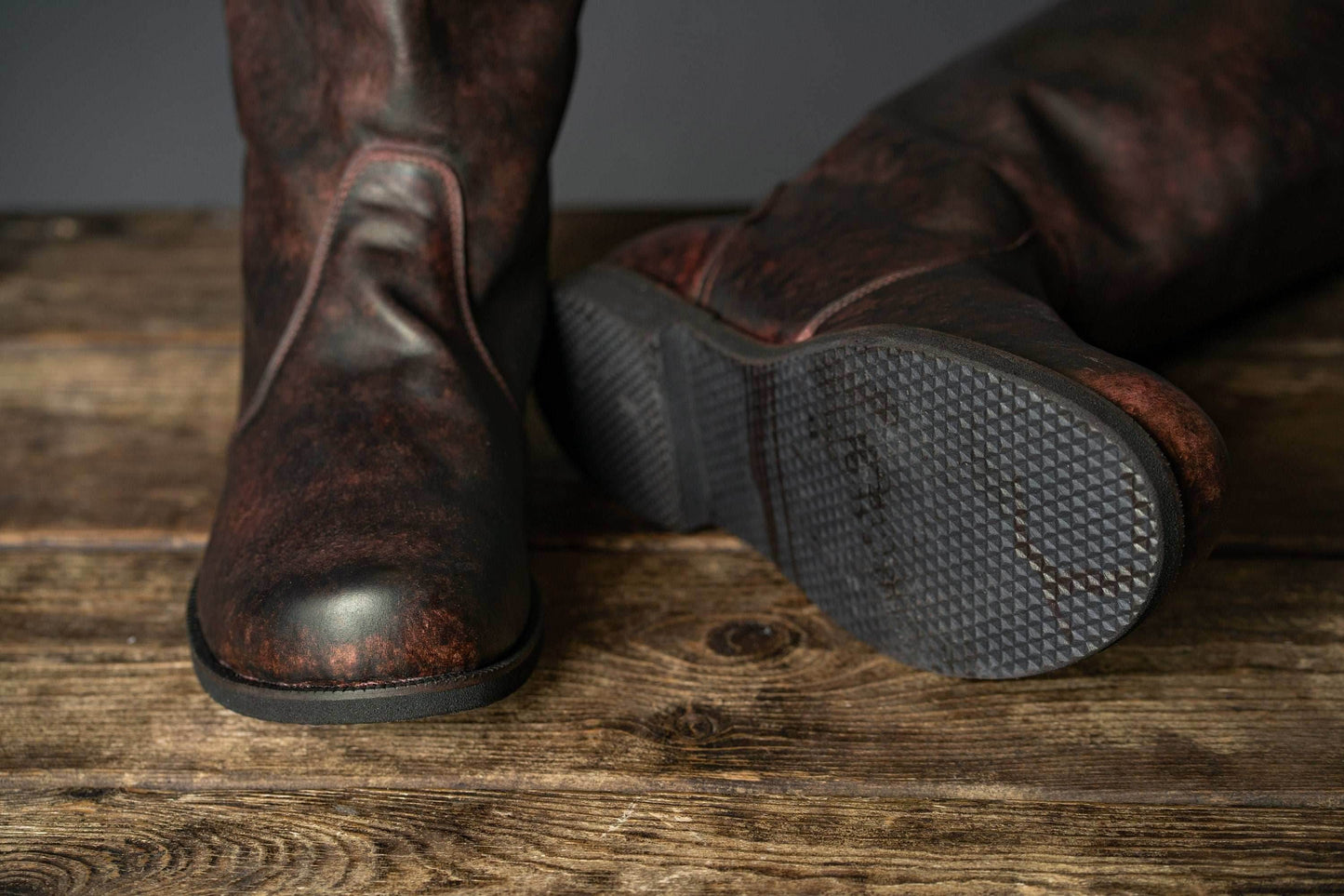 Ragnar leather boots (Vikings) - brown (lie photo) / 5