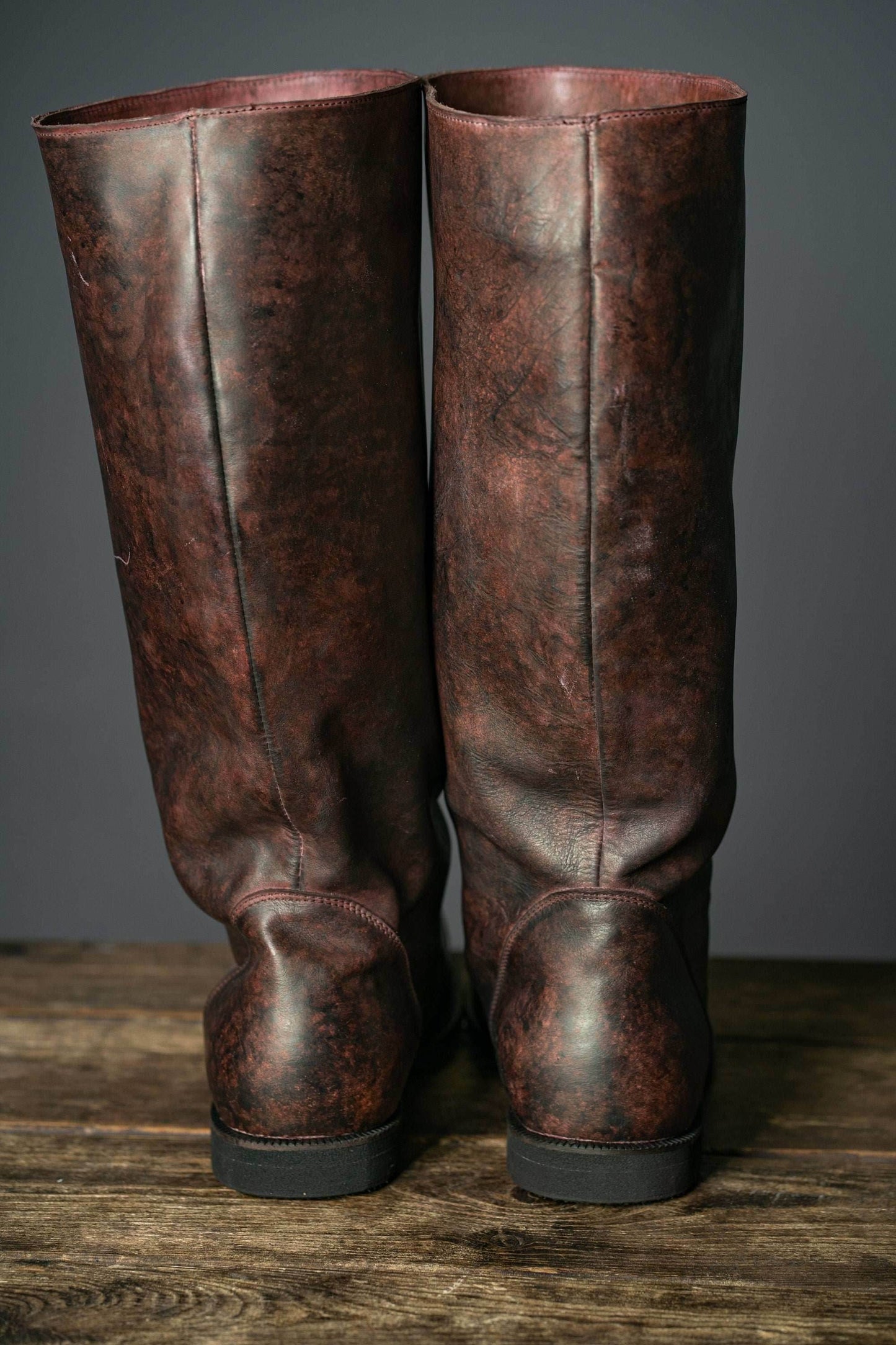 Ragnar leather boots (Vikings) - brown (lie photo) / 5