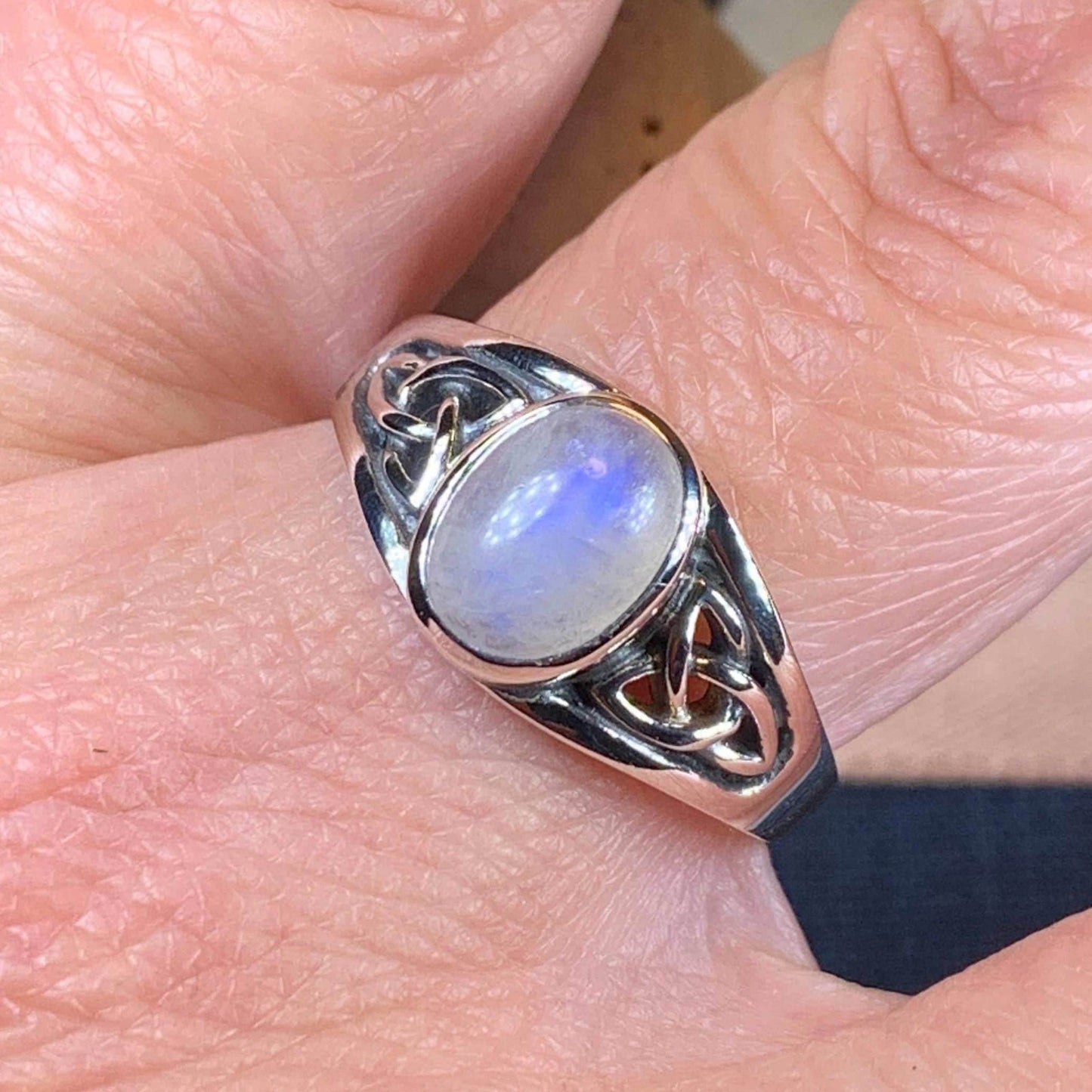 Daviana Moonstone Signet Ring - 5