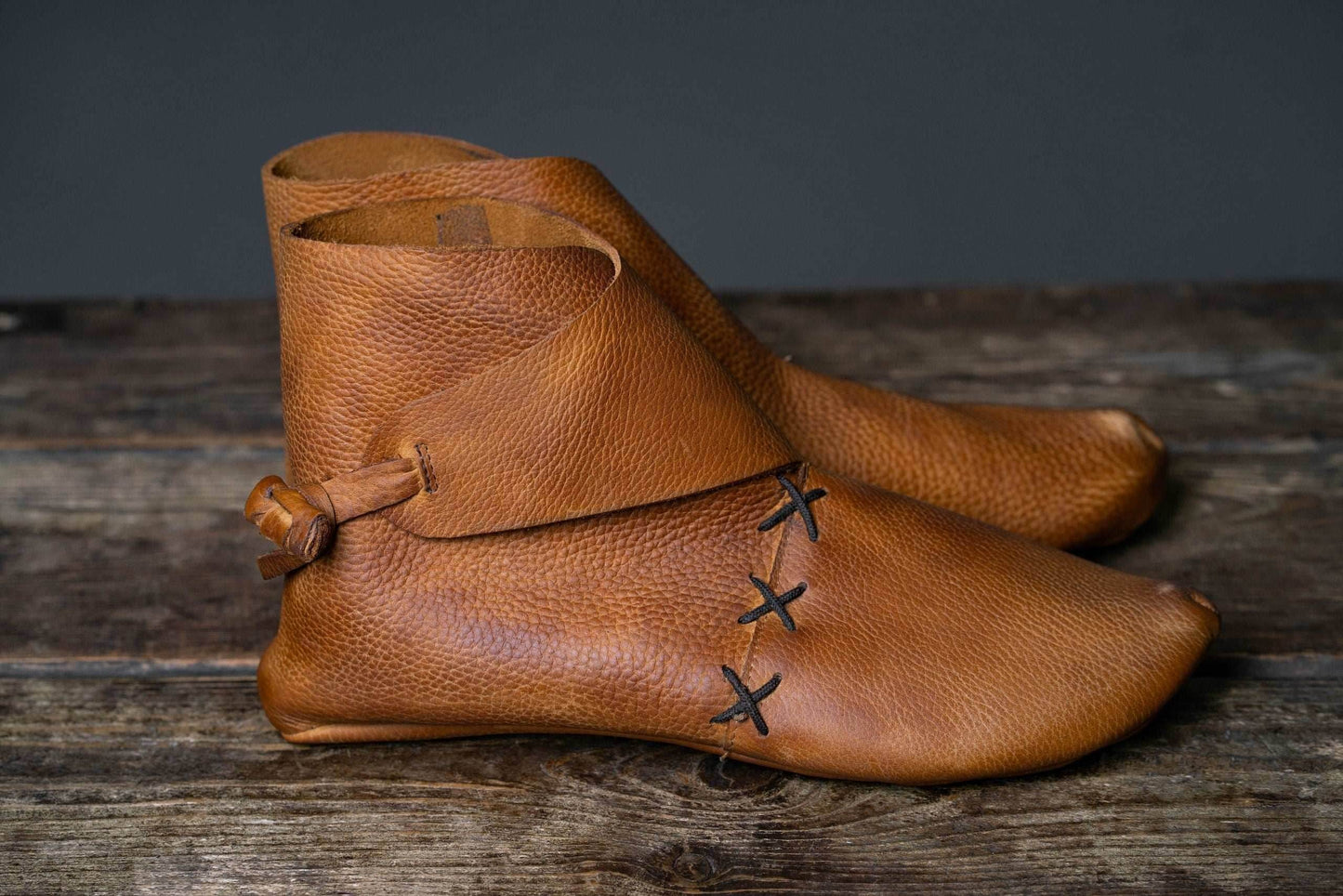 Viking shoes(historical combat boots) - Dark brown / 5