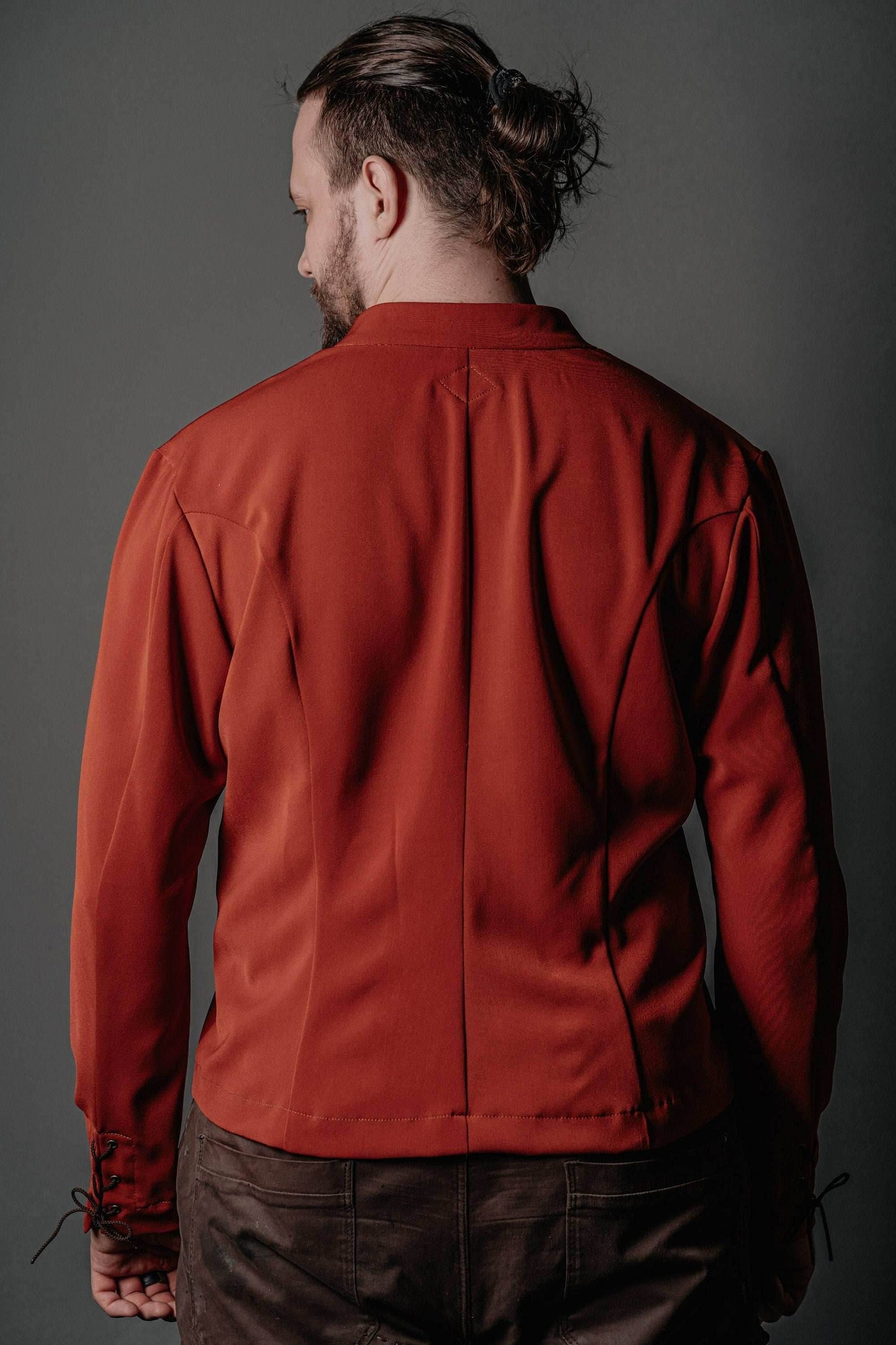 Medieval viking red jacket - S