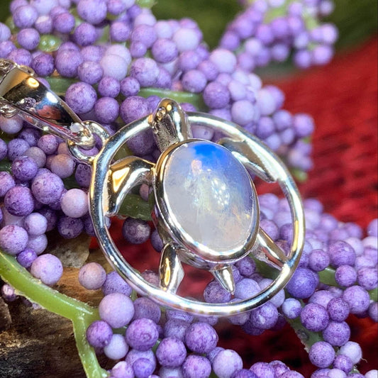Moonstone Turtle Necklace - 
