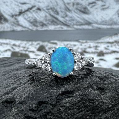 Celtic Skies Opal Celtic Ring