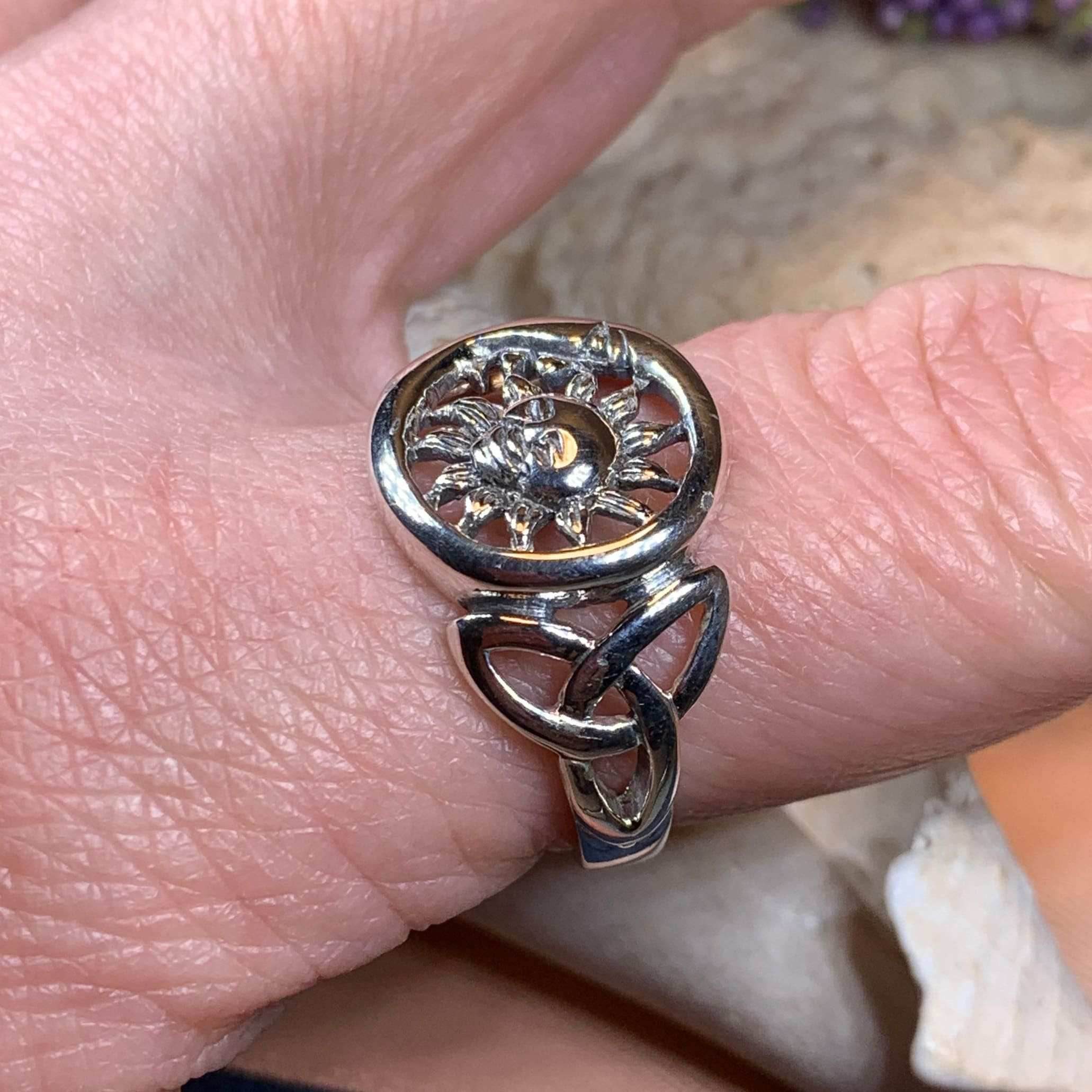 Celtic Sky Moon Ring - 5