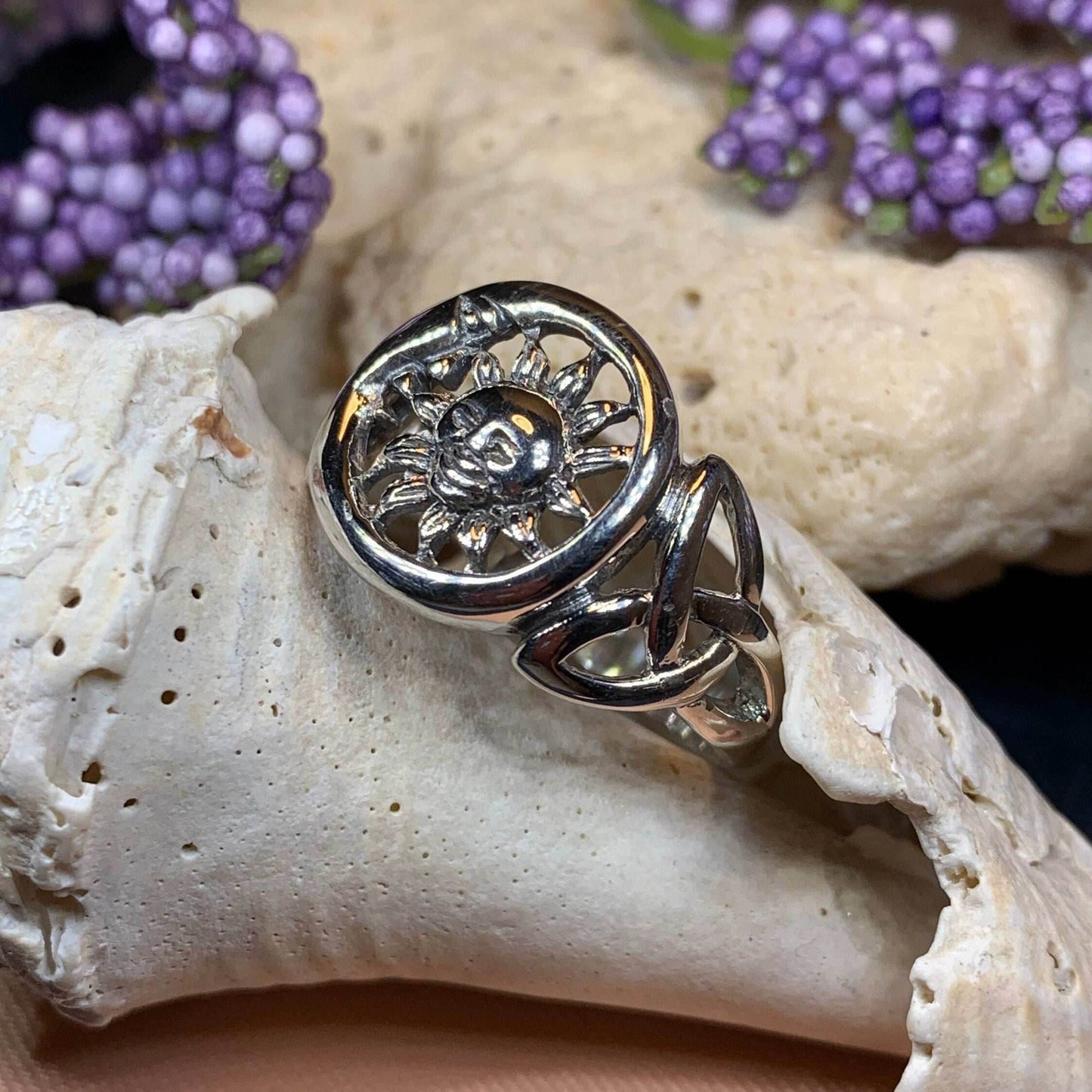 Celtic Sky Moon Ring - 5