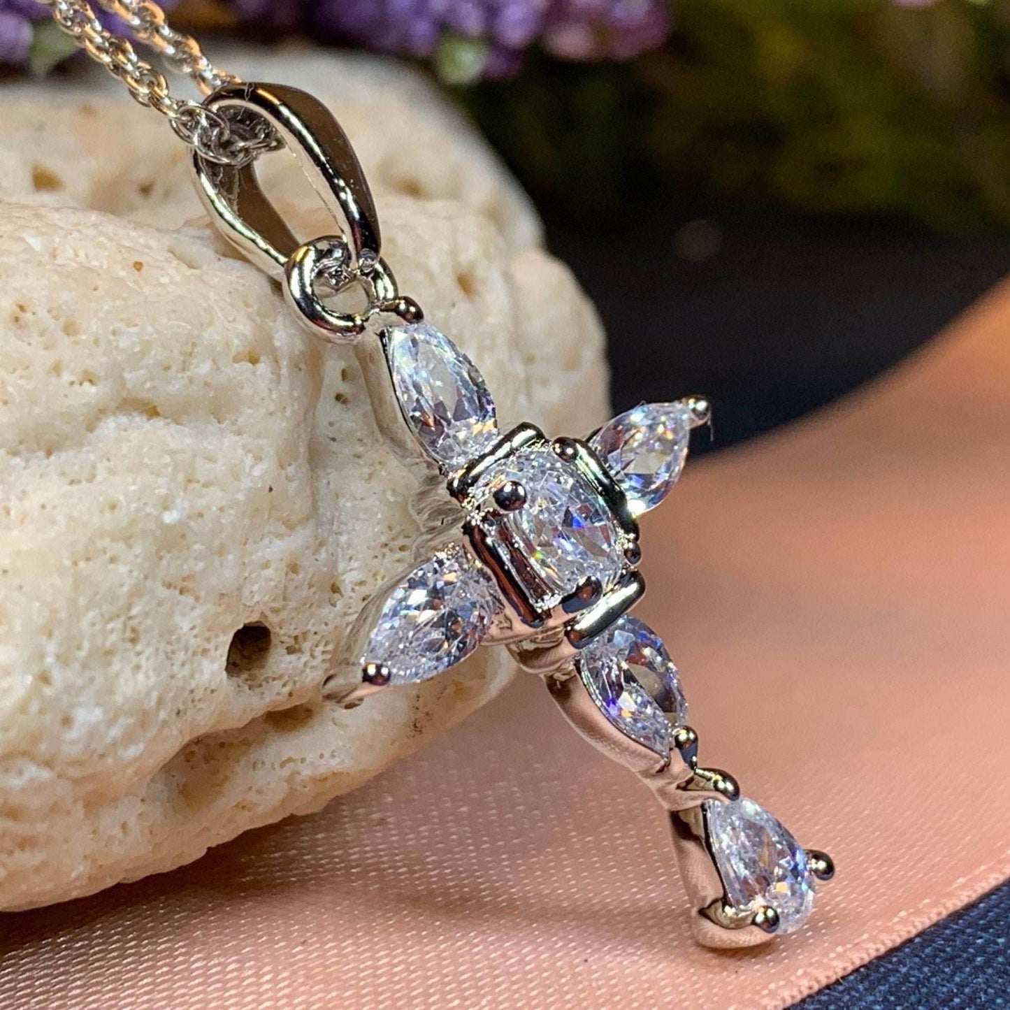 Clarice Celtic Cross Necklace - 18