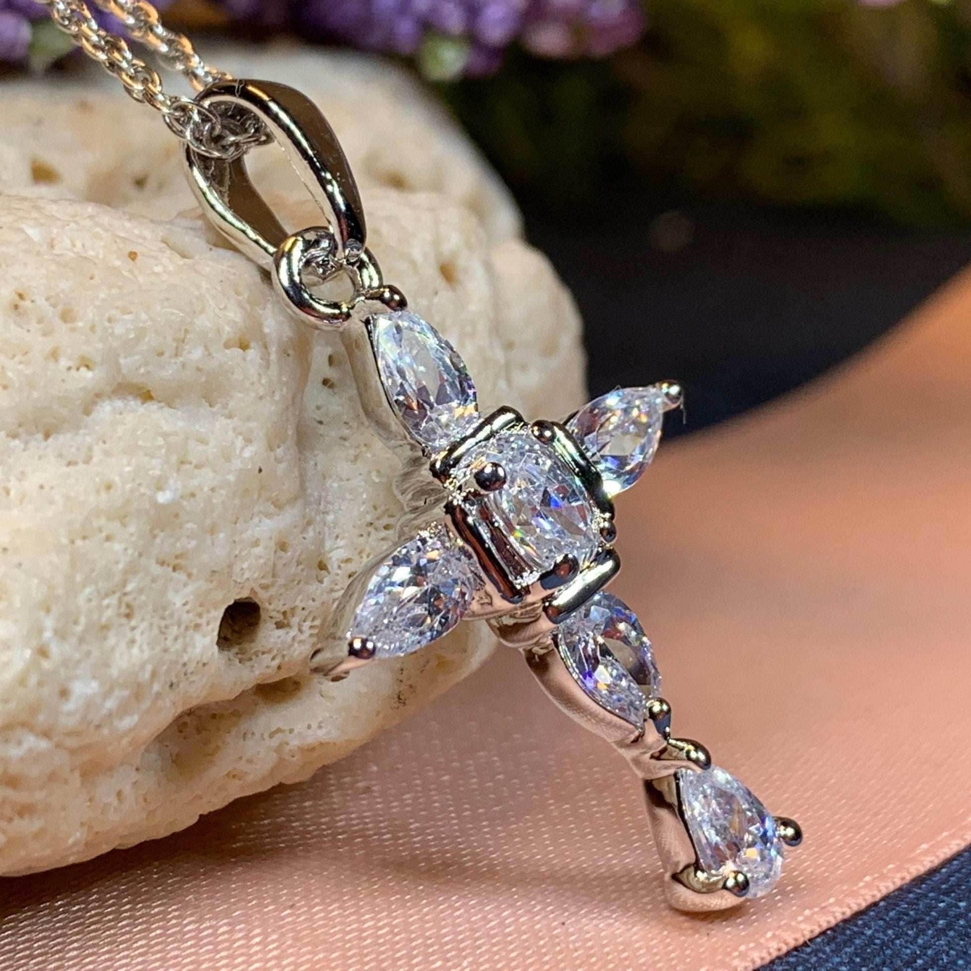 Clarice Celtic Cross Necklace - 18