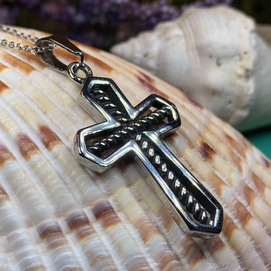Bold Celtic Cross Necklace - 