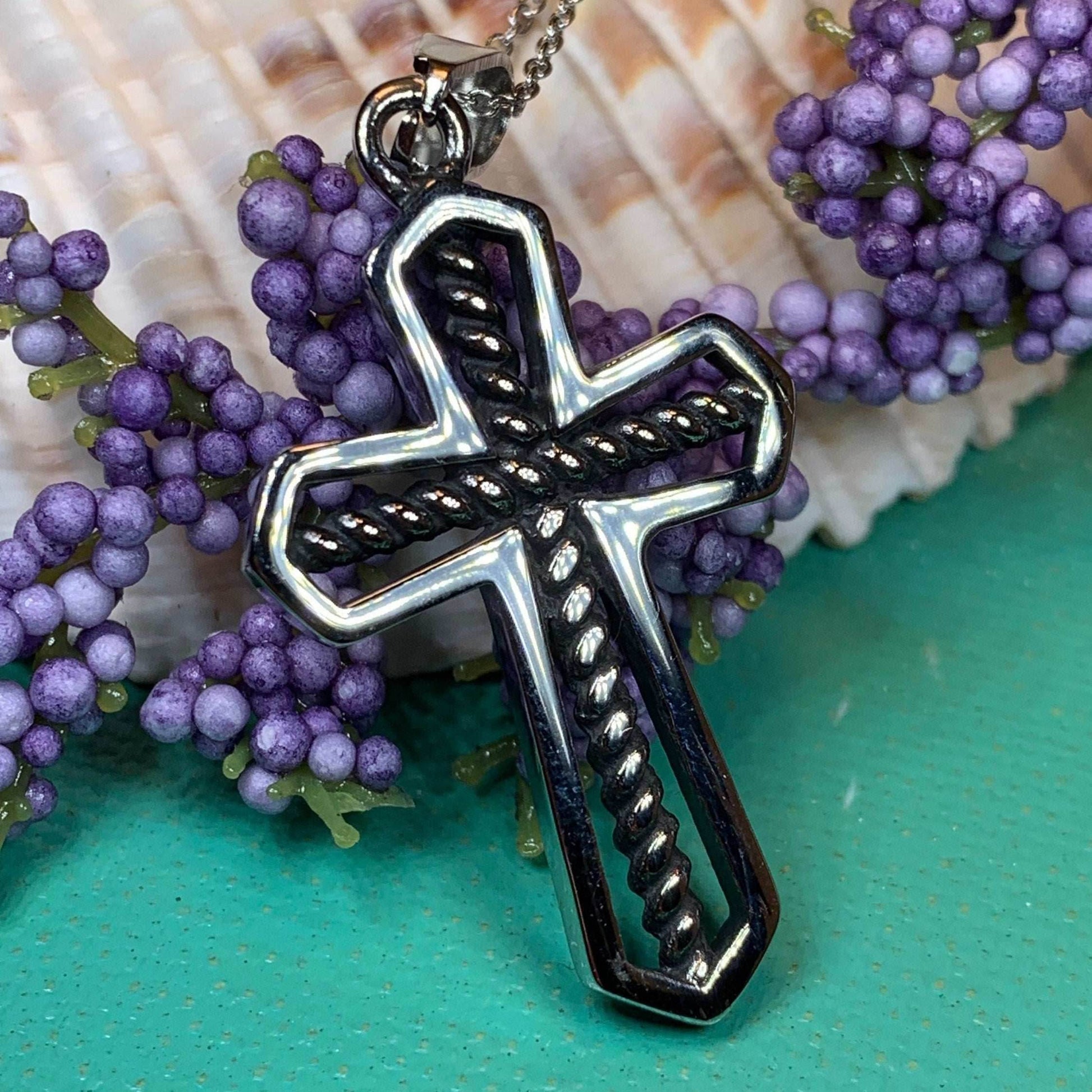 Bold Celtic Cross Necklace - 