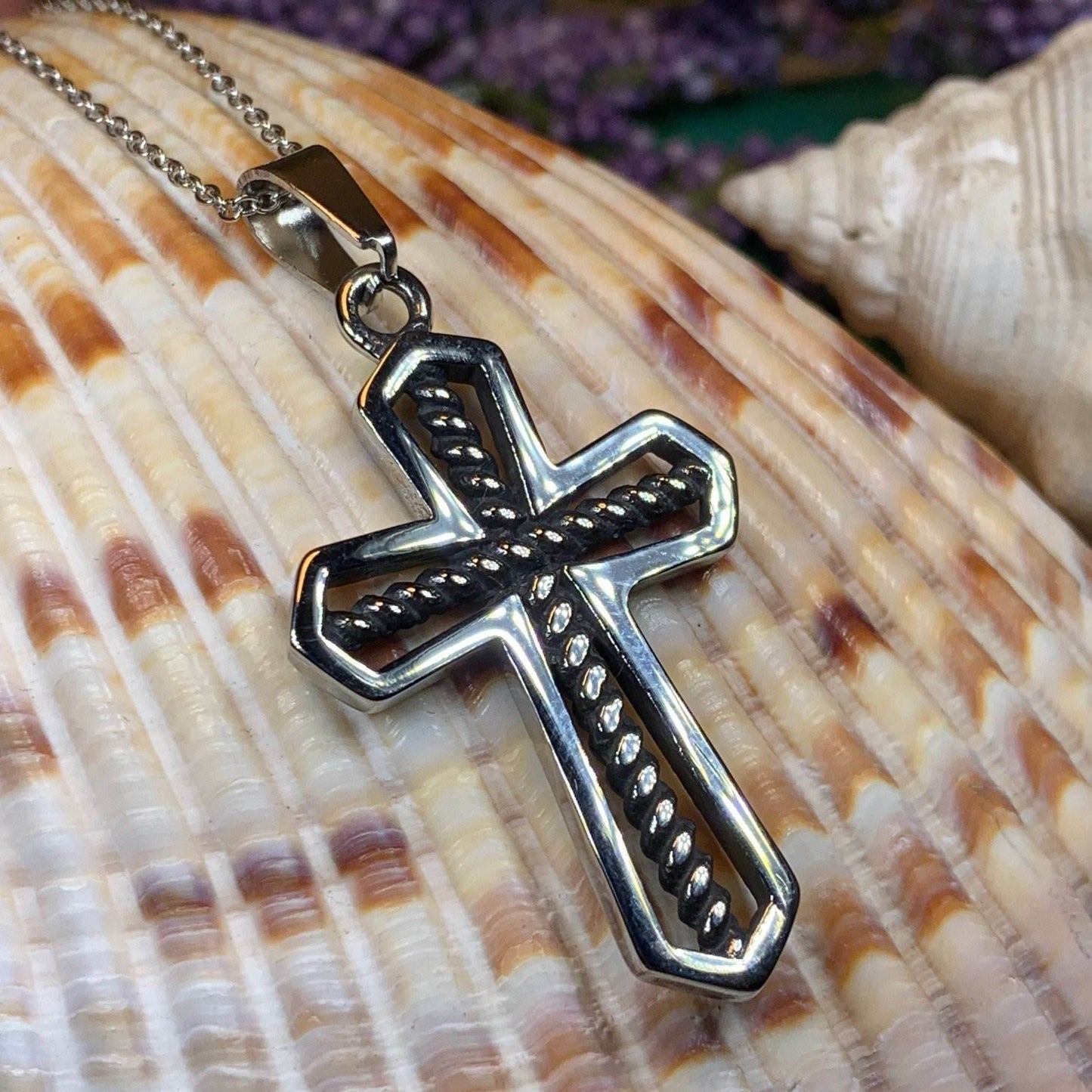 Bold Celtic Cross Necklace - 