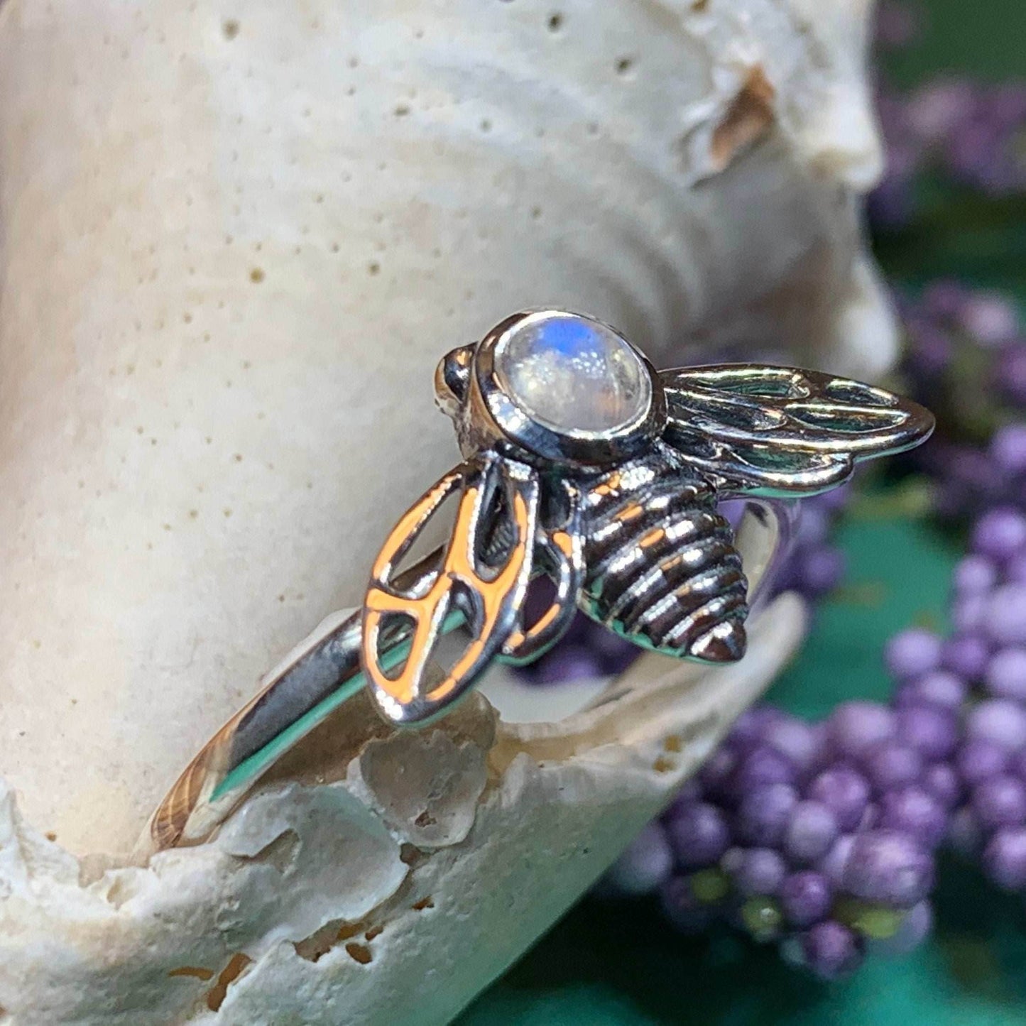 Tell the Bees Moonstone Ring - 5