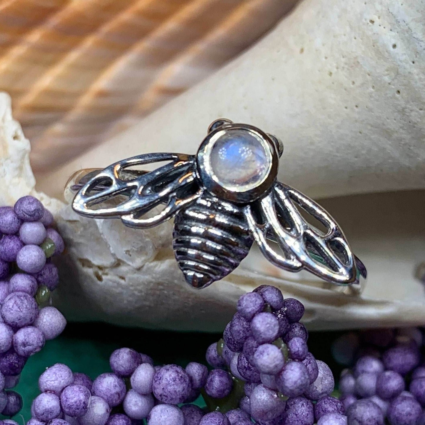 Tell the Bees Moonstone Ring - 5